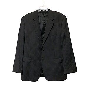 Y2K Lauren Ralph Lauren Jacket 48R Pinstripe Single Union Canada 100% Wool